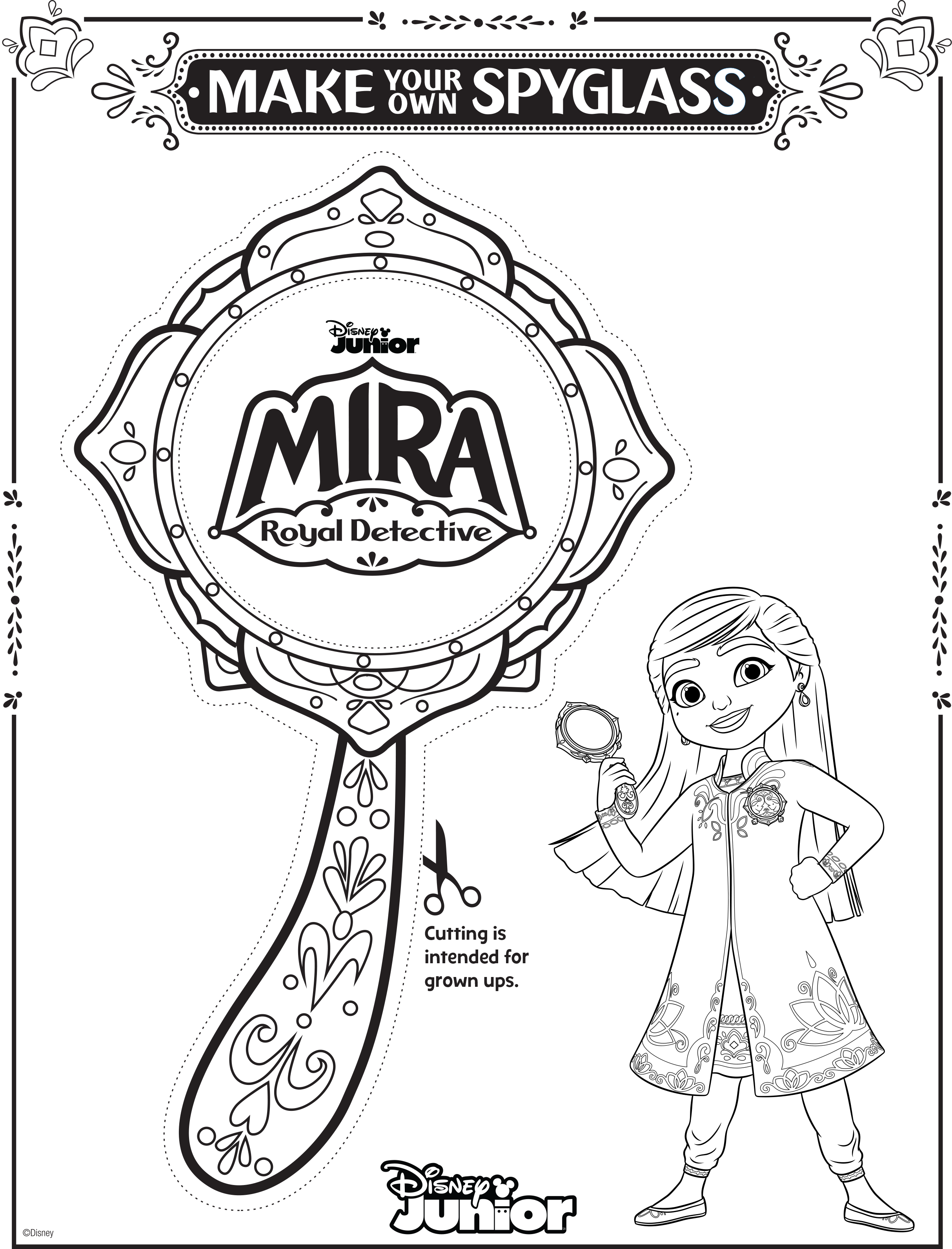 Mira Coloring Pages Pdf For Kids - Mira Spyglass Coloring Pages