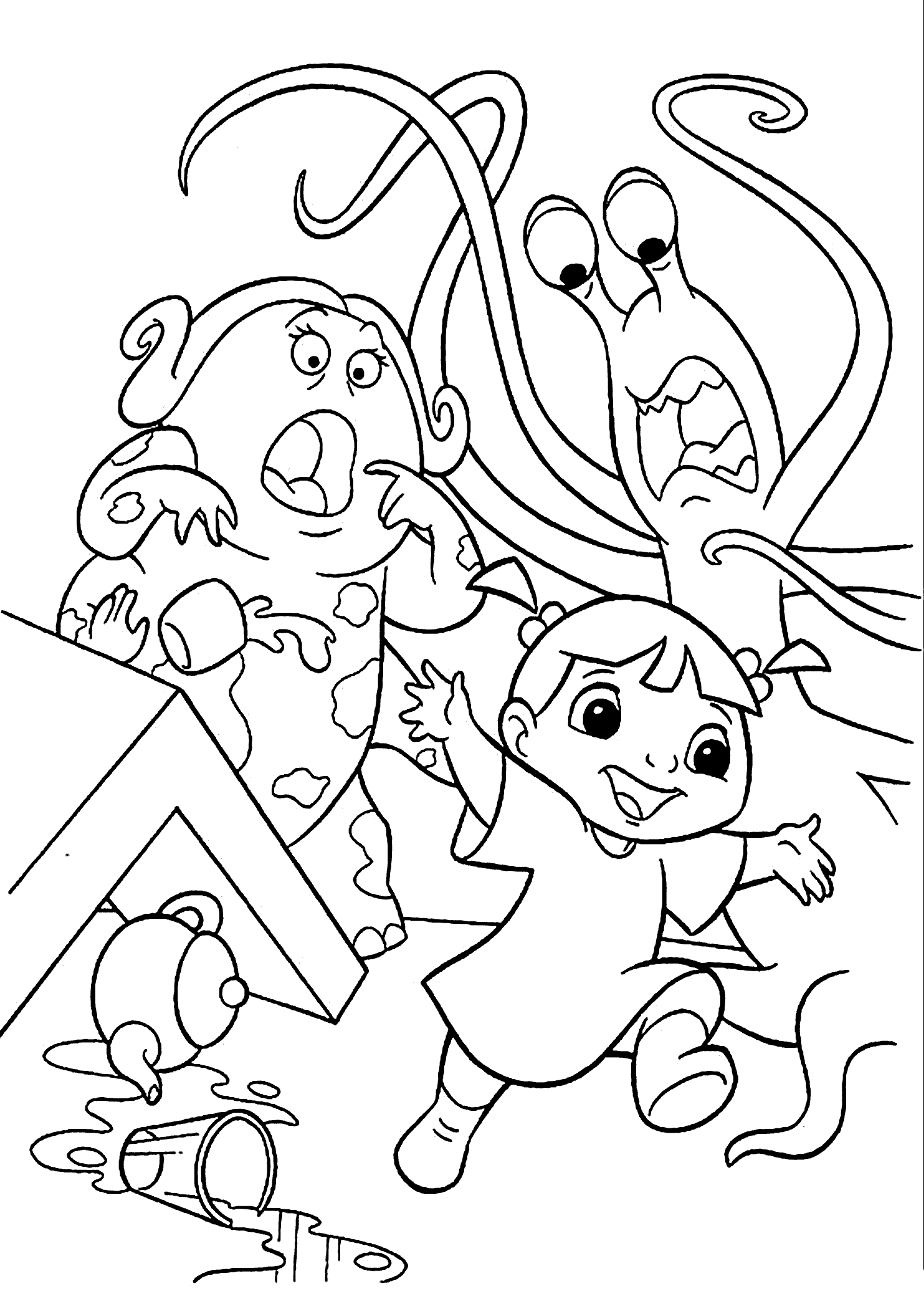 Free Printable Monster Inc Coloring Pages Pdf - Monsters Inc Coloring Pages