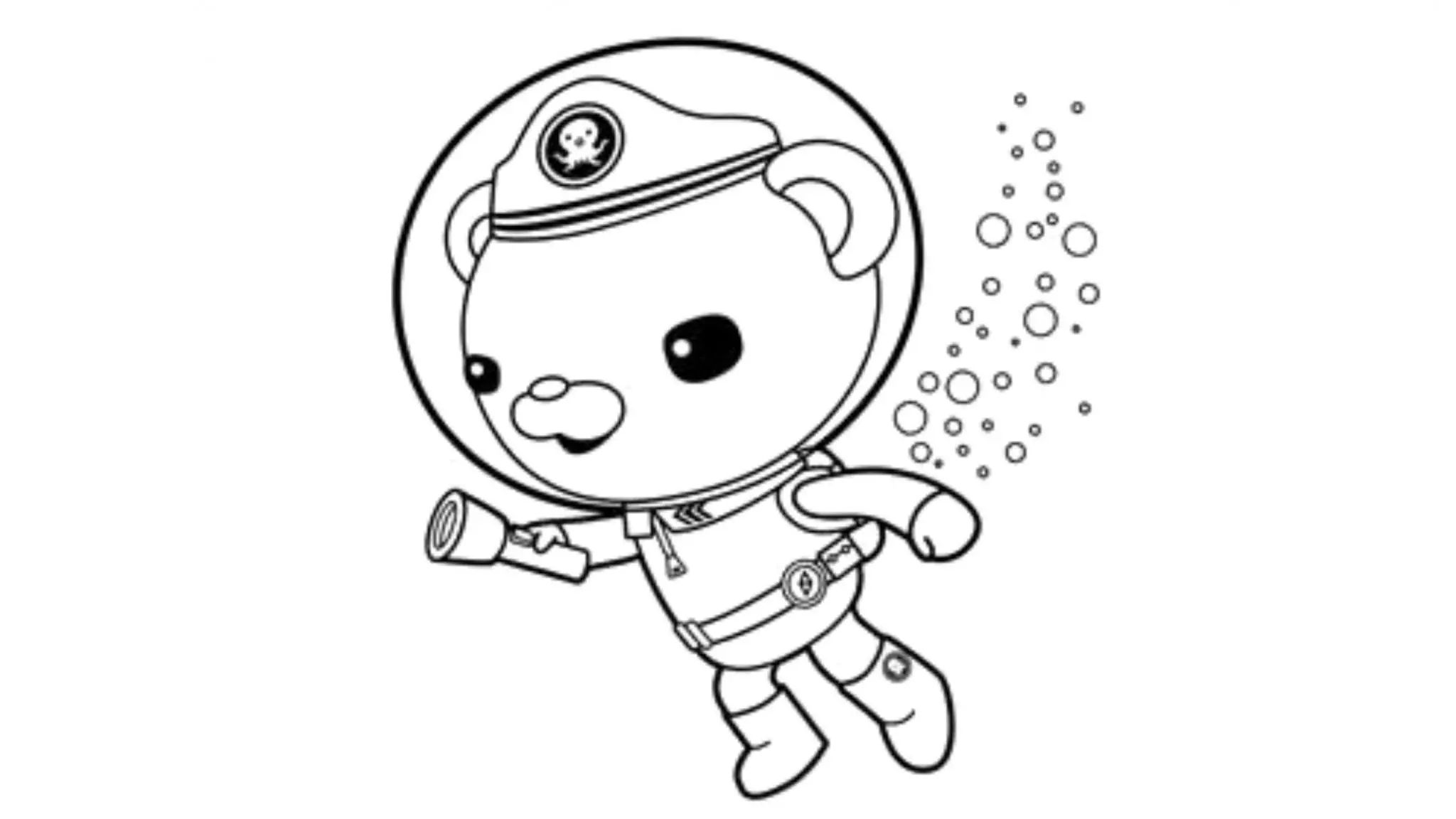 Printable Octonauts Coloring Pages Pdf - Octonauts Captain Barnacles Coloring Pages