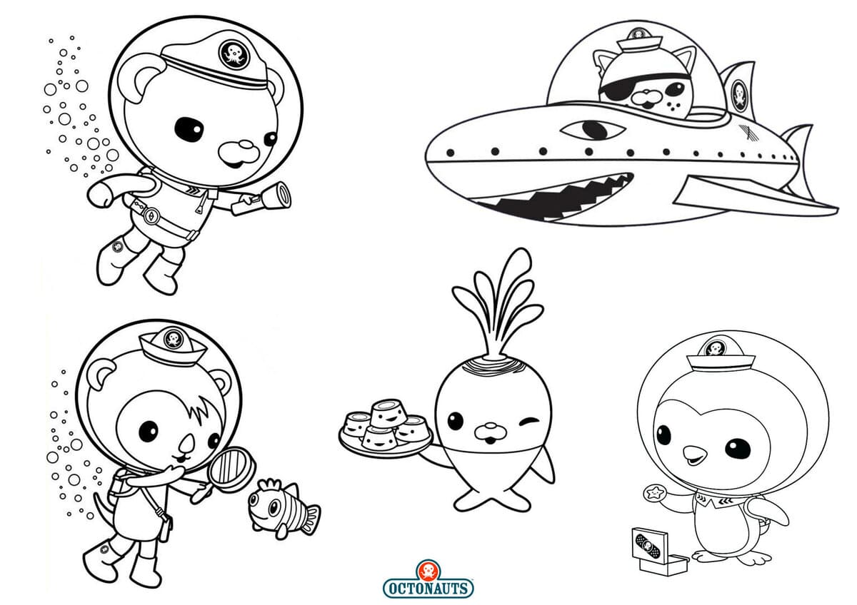 Printable Octonauts Coloring Pages Pdf - Octonauts Coloring Pages To Print
