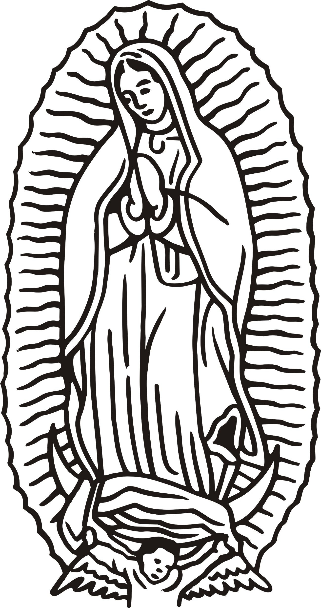 Virgen De Guadalupe Coloring Pages - Our Lady Of Guadalupe Clipart Coloring Pages