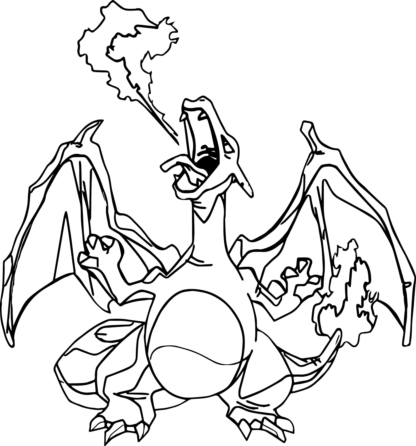 Printable Charizard Coloring Pages - Pokemon Charizard Coloring Pages