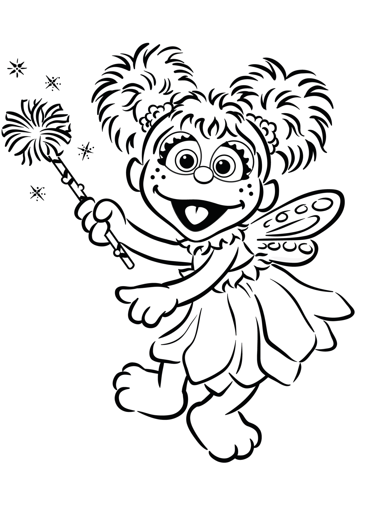 Abby Cadabby Coloring Pages Pdf to Print - Printable Abby Cadabby Coloring Pages