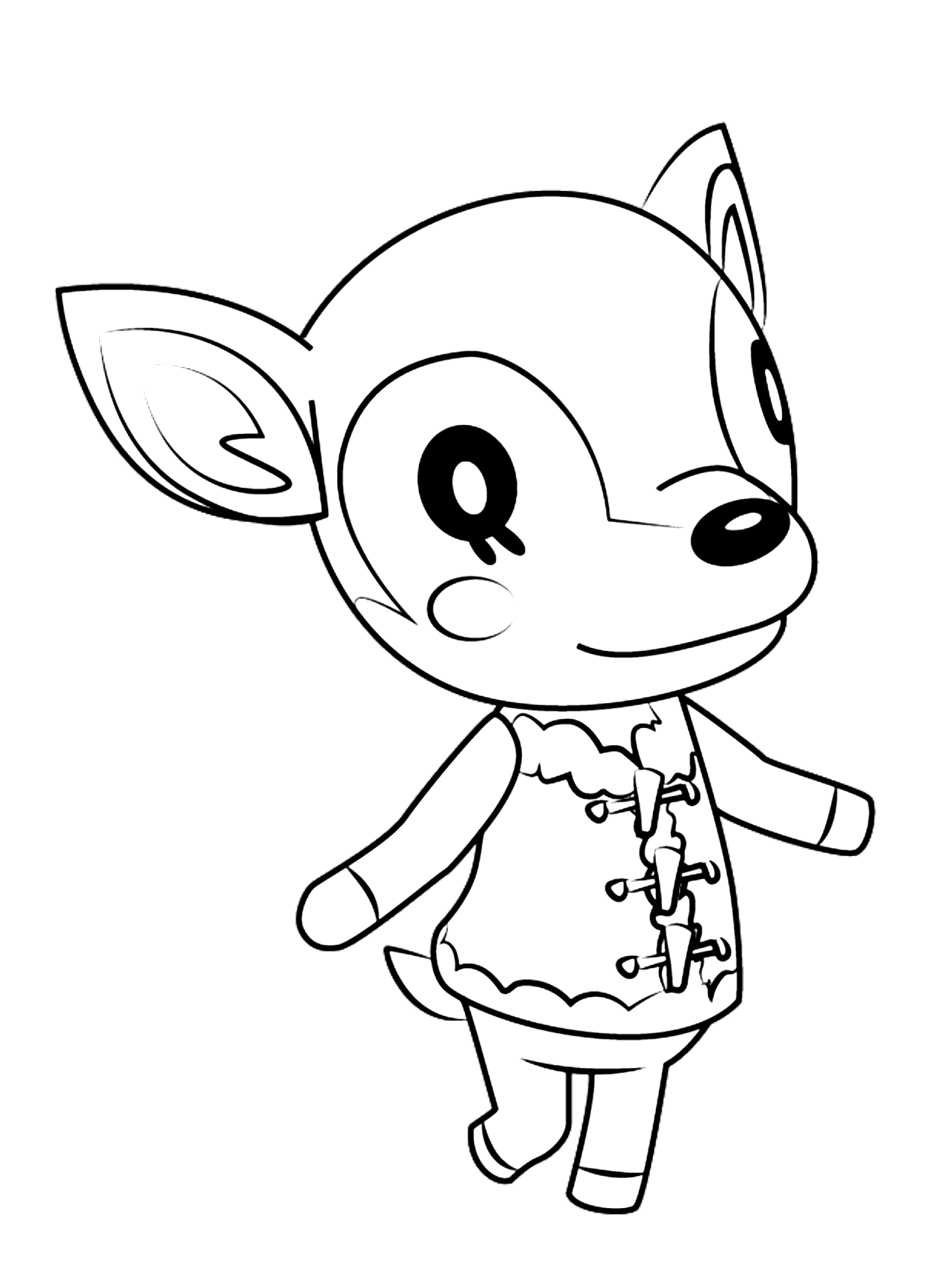 Cute Animal Crossing New Horizons Coloring Pages Pdf - Printable Animal Crossing New Horizons Coloring Pages