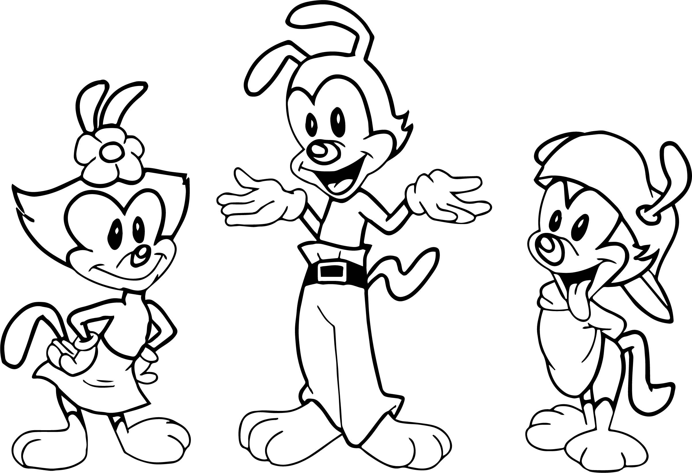 Printable Animaniacs Coloring Pages Pdf For Kids - Printable Animaniacs Coloring Pages