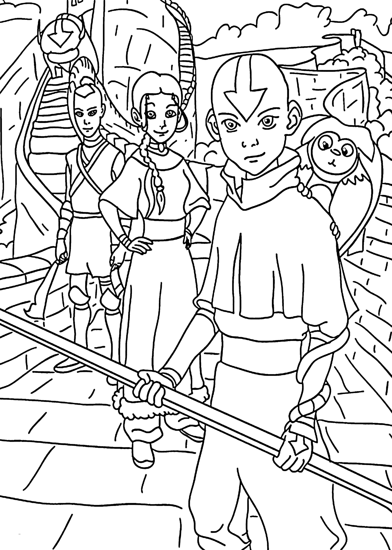Avatar The Last Airbender Coloring Pages Free Pdf - Printable Avatar The Last Airbender Coloring Pages