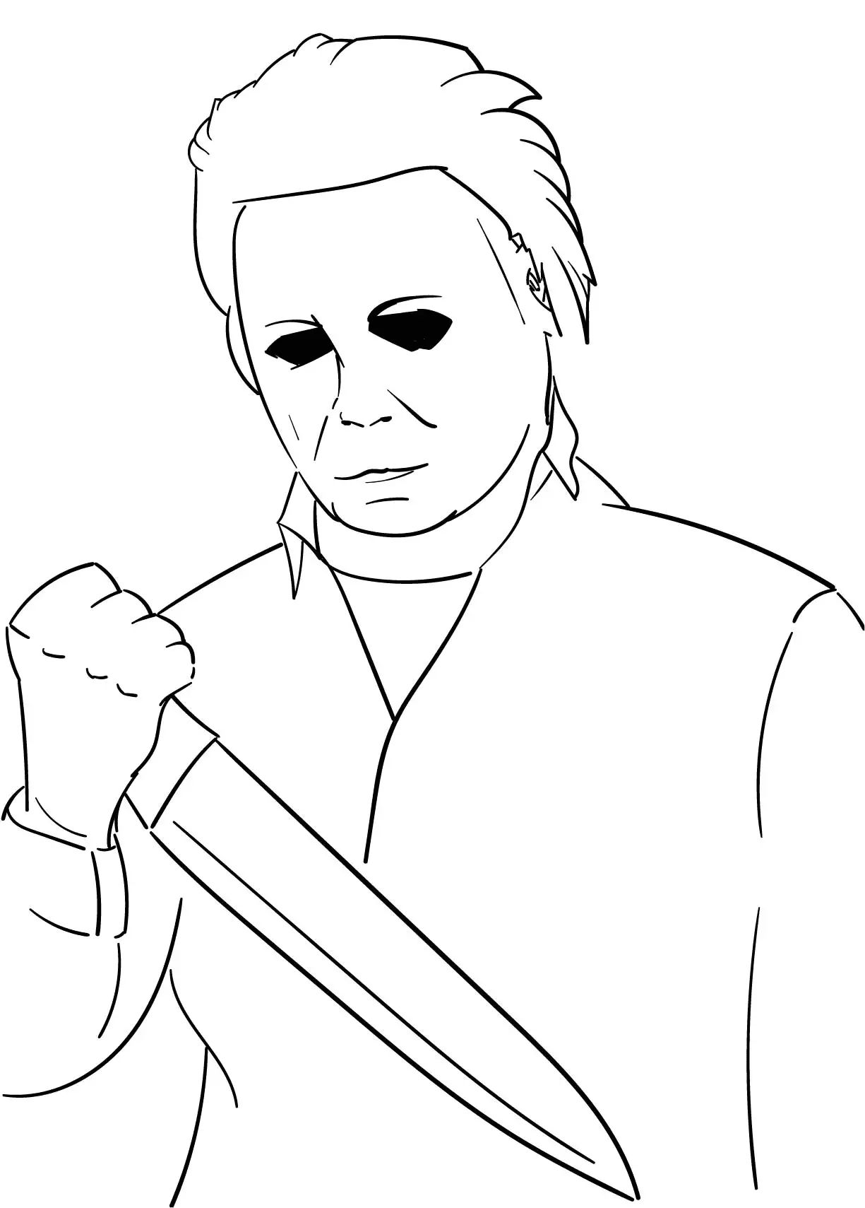 Michael Myers Coloring Pages - Printable Michael Myers Coloring Pages