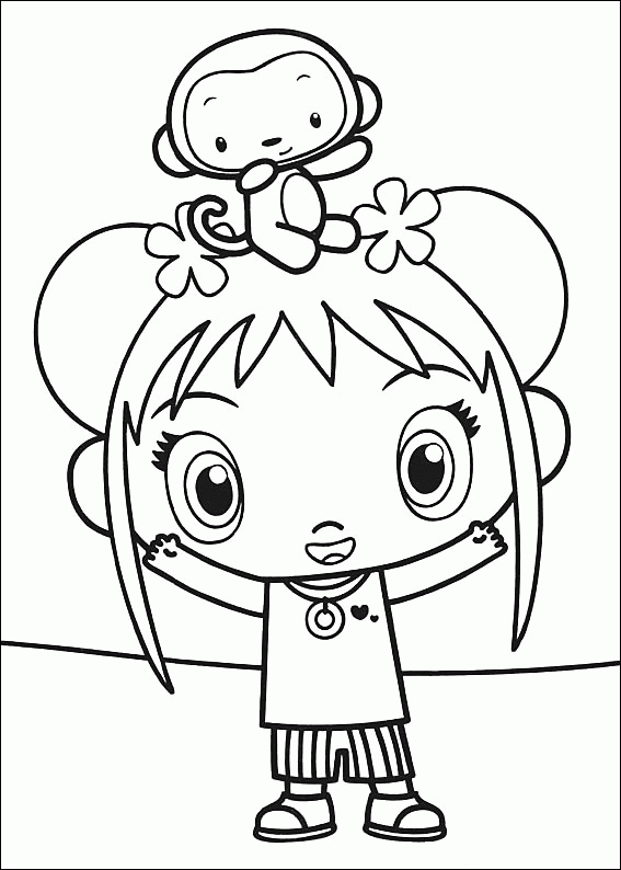 Ni Hao Kai Lan Coloring Pages Pdf For Kids - Printable Ni Hao Kai Lan Coloring Pages