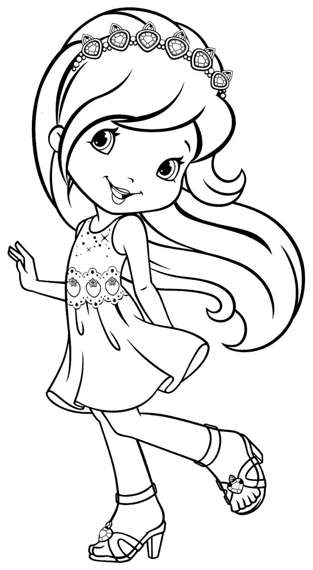 Printable Strawberry Shortcake Coloring Pages Pdf - Printable Strawberry Shortcake Coloring Pages
