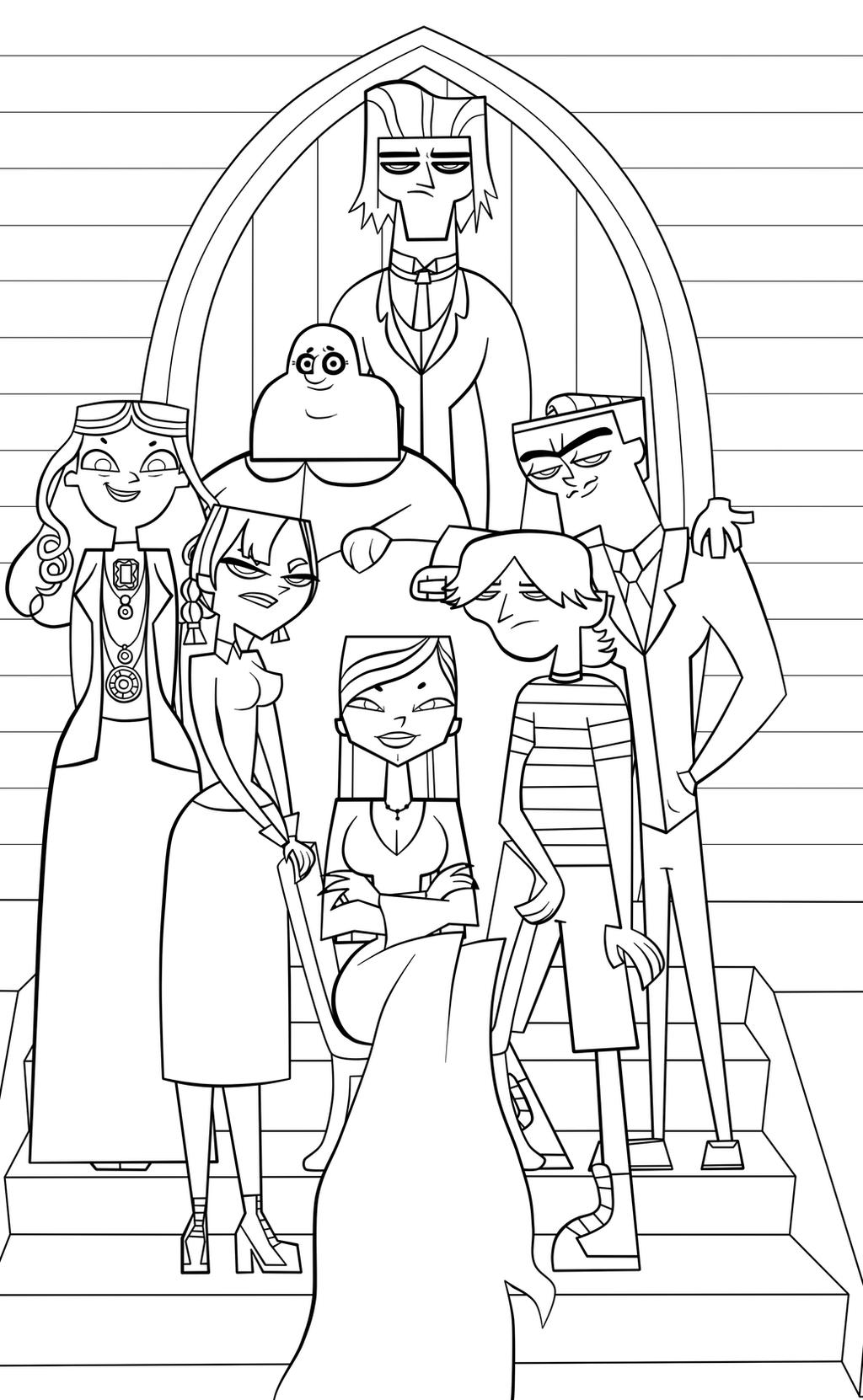 The Addams Family Coloring Pages: A Timeless Icon of Gothic Culture - Printable The Addams Family Coloring Pages