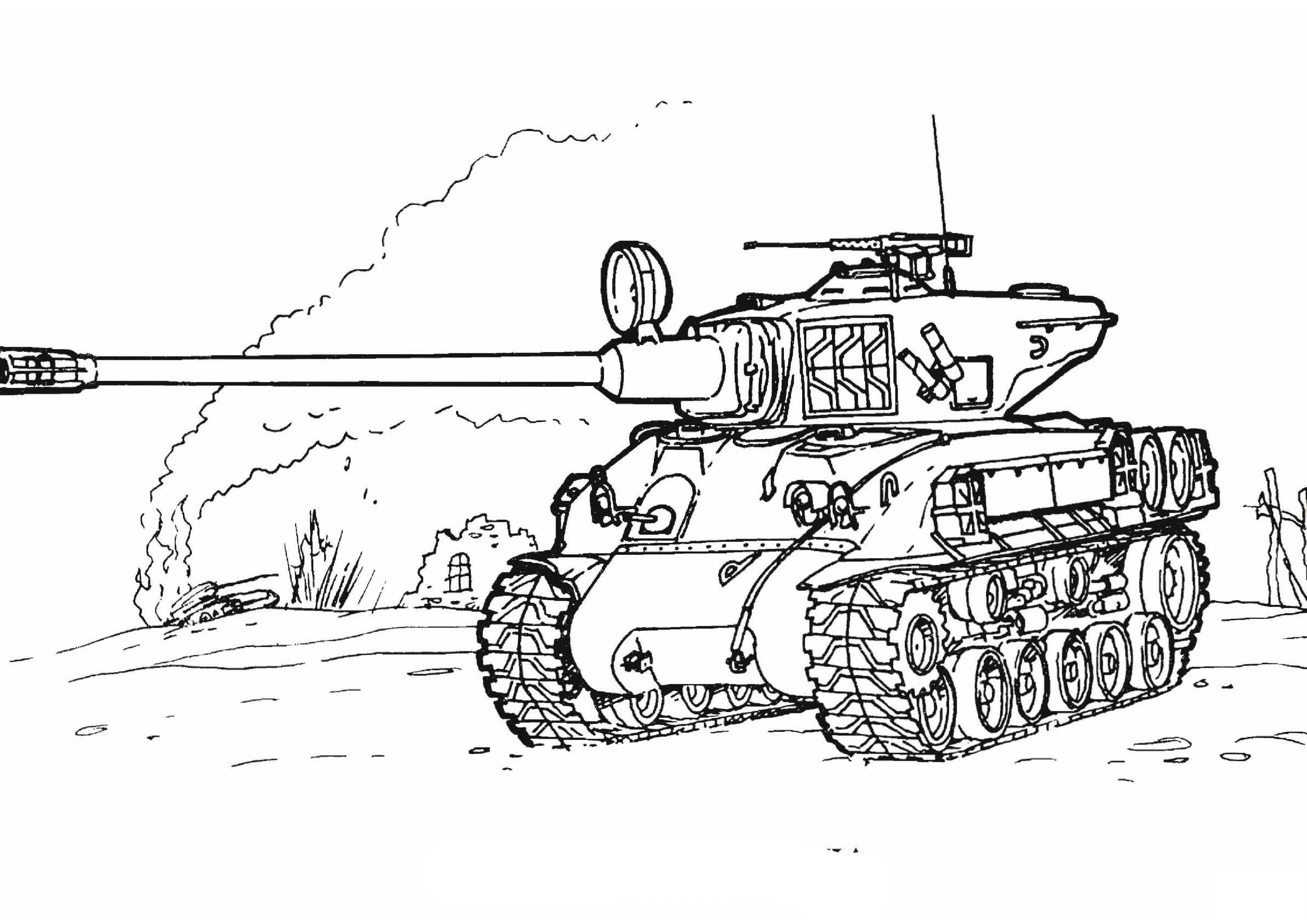 Printable Army Tank Coloring Pages Pdf - Realistic Army Tank Coloring Pages