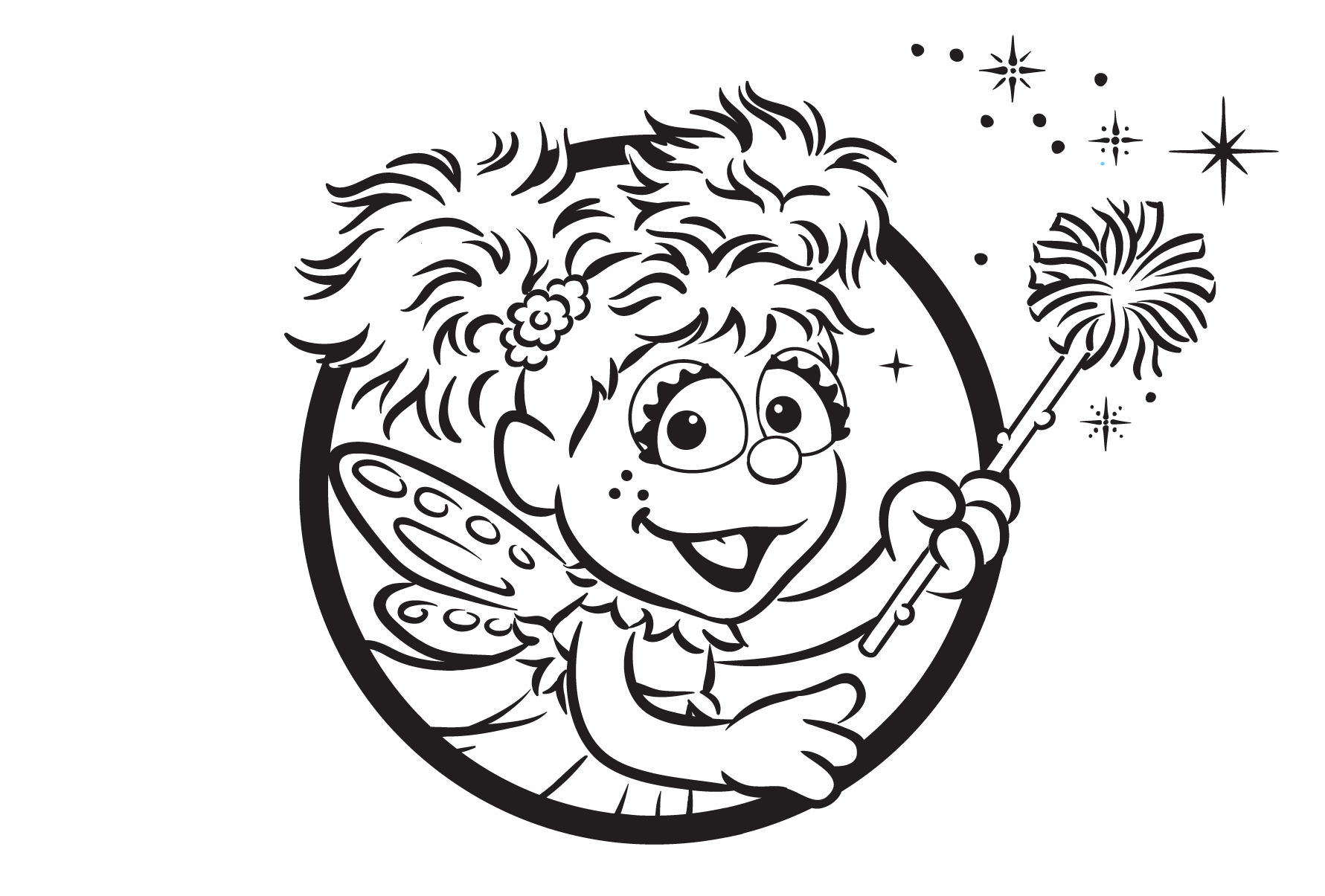 Abby Cadabby Coloring Pages Pdf to Print - Sesame Street Abby Cadabby Coloring Page