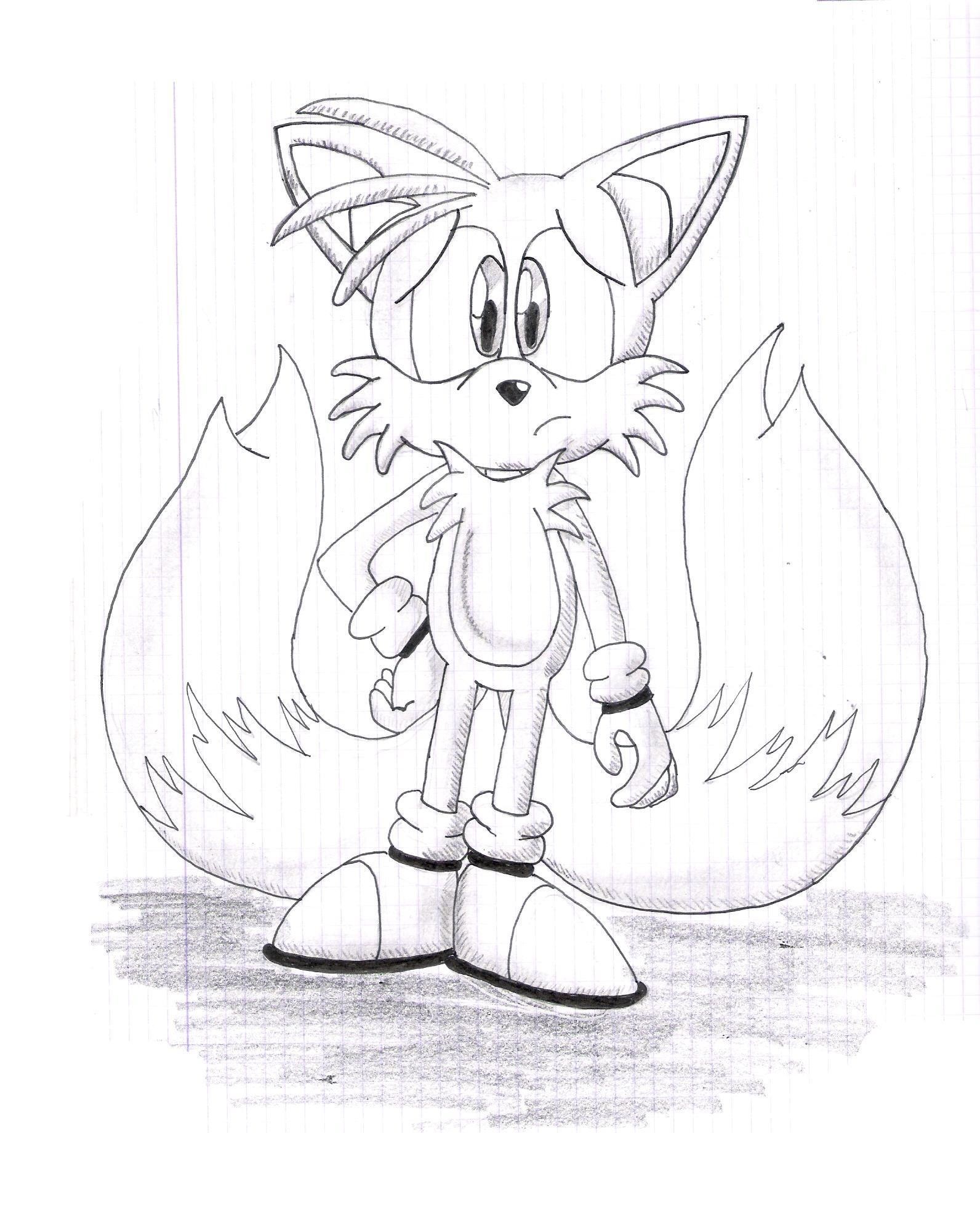 Free Printable Tails The Fox Coloring Pages Pdf - Sonic Tails The Fox Coloring Pages