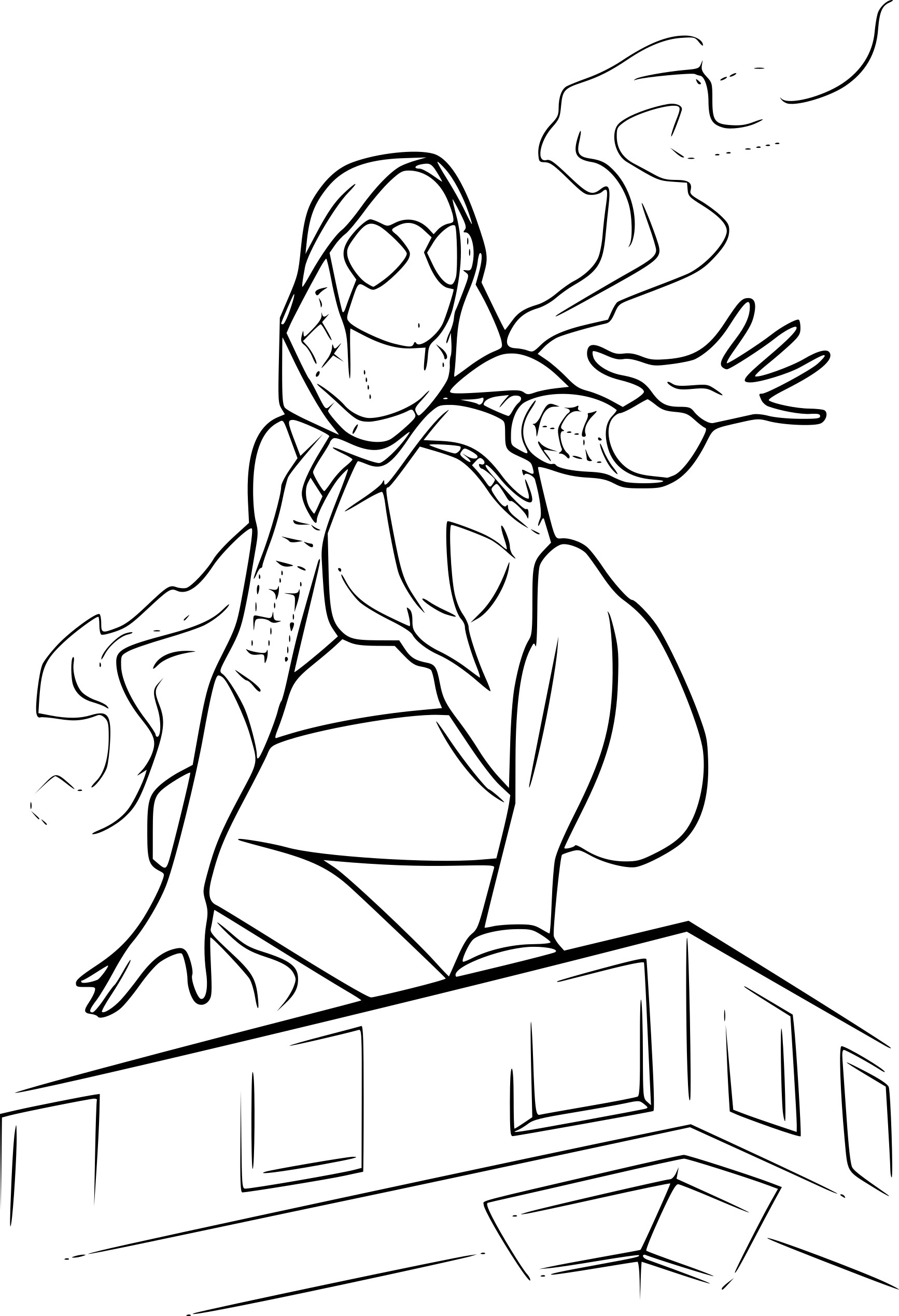 Printable Spider Gwen Coloring Pages Pdf - Spider Gwen Coloring Pages Free