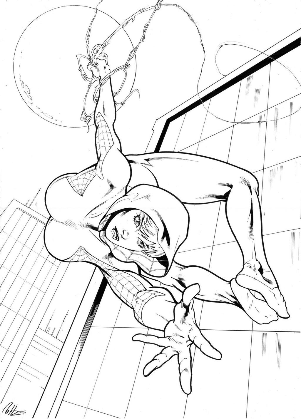 Printable Spider Gwen Coloring Pages Pdf - Spider Gwen Coloring Pages To Print