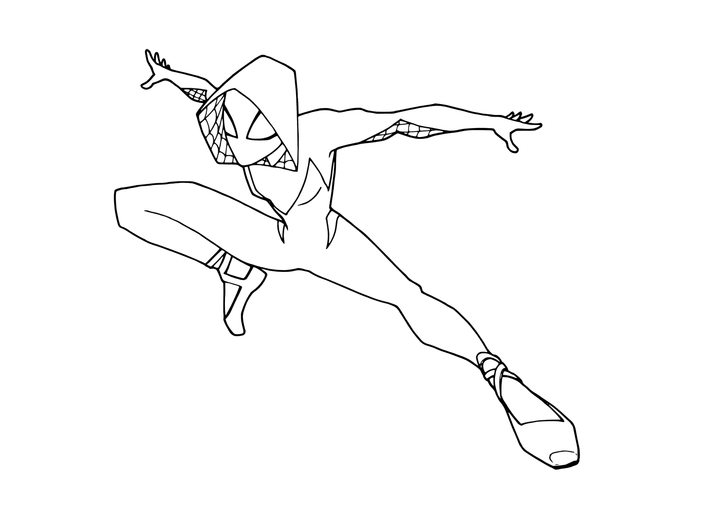 Printable Spider Gwen Coloring Pages Pdf - Spider Gwen Coloring Pages