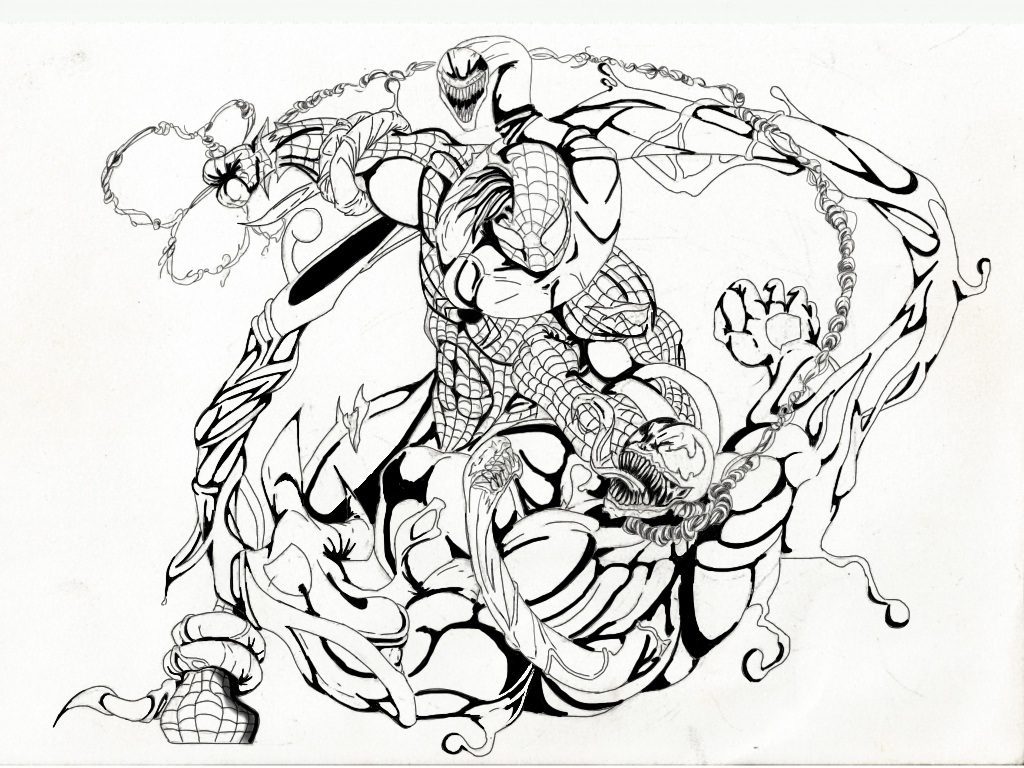 Printable Carnage Coloring Pages Pdf - Spiderman Vs Carnage Coloring Pages