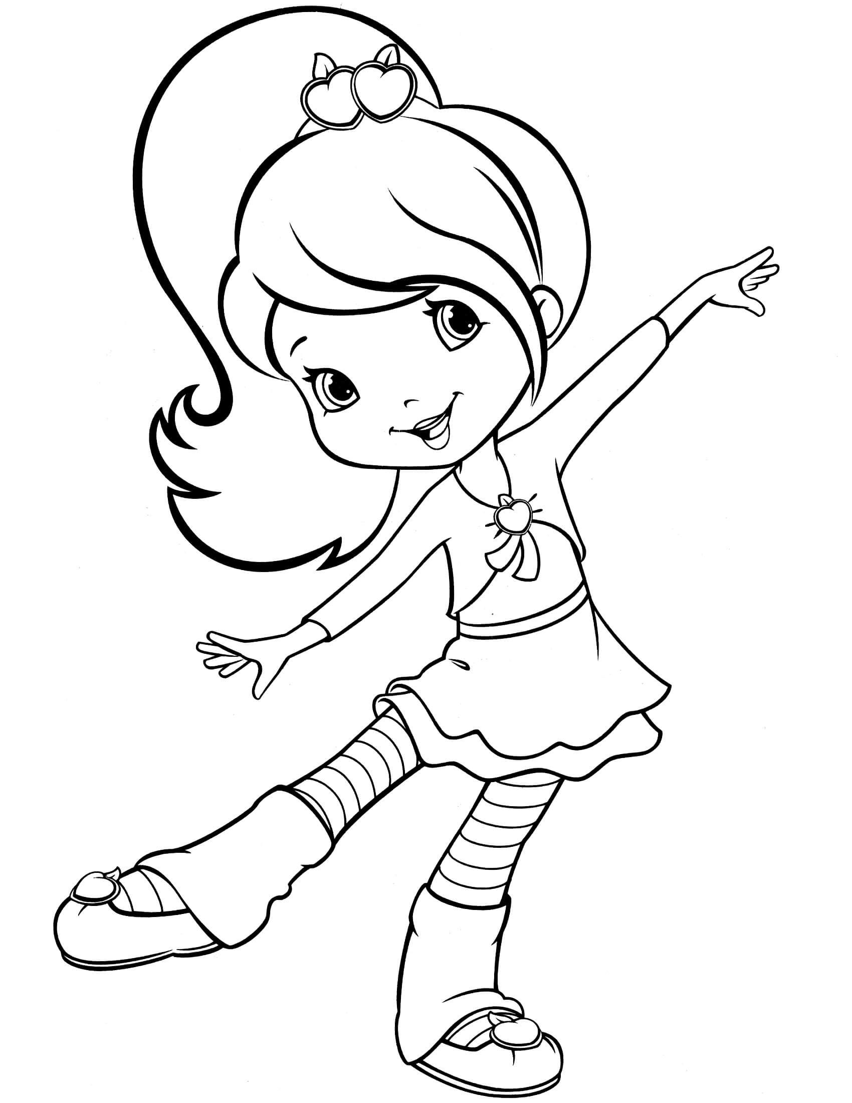 Printable Strawberry Shortcake Coloring Pages Pdf - Strawberry Shortcake And Friends Coloring Pages