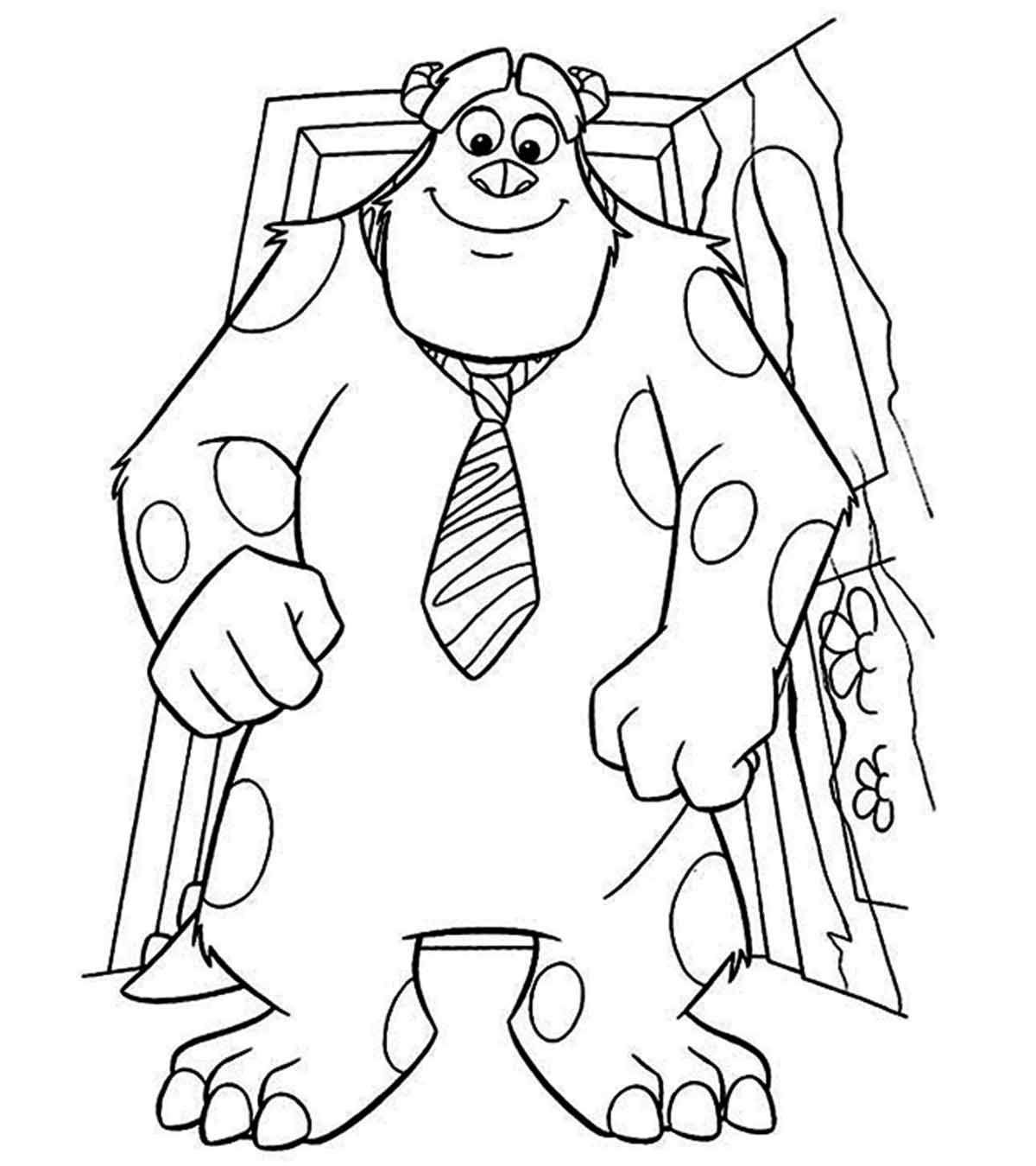 Free Printable Monster Inc Coloring Pages Pdf - Sully Monsters Inc Coloring Pages
