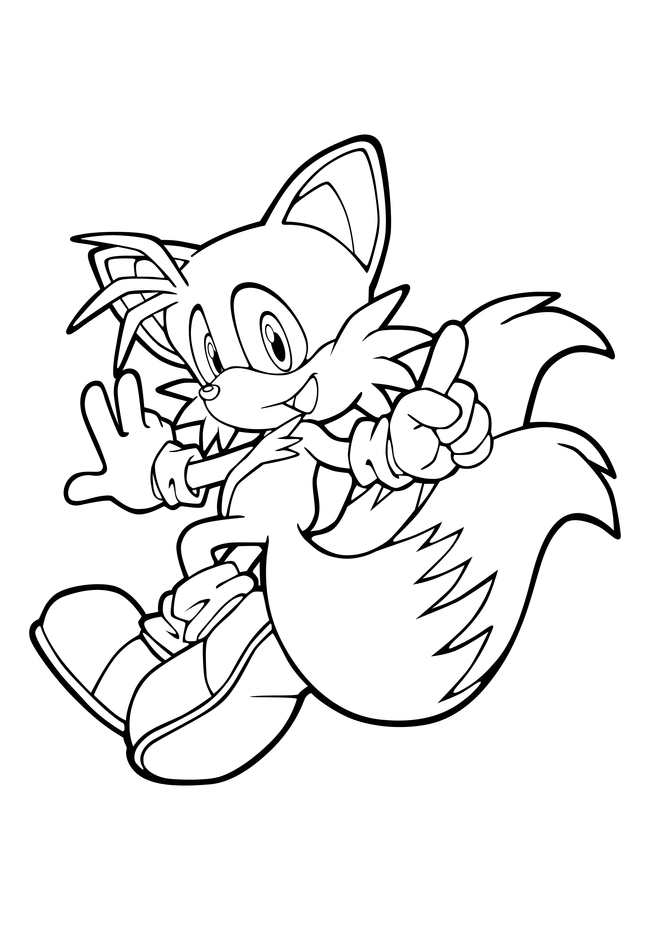 Free Printable Tails The Fox Coloring Pages Pdf - Tails The Fox Coloring Pages To Print