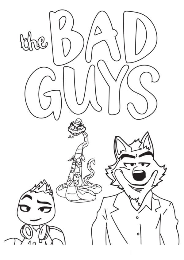 The Bad Guy Coloring Pages Pdf to Print - The Bad Guy Coloring Pages