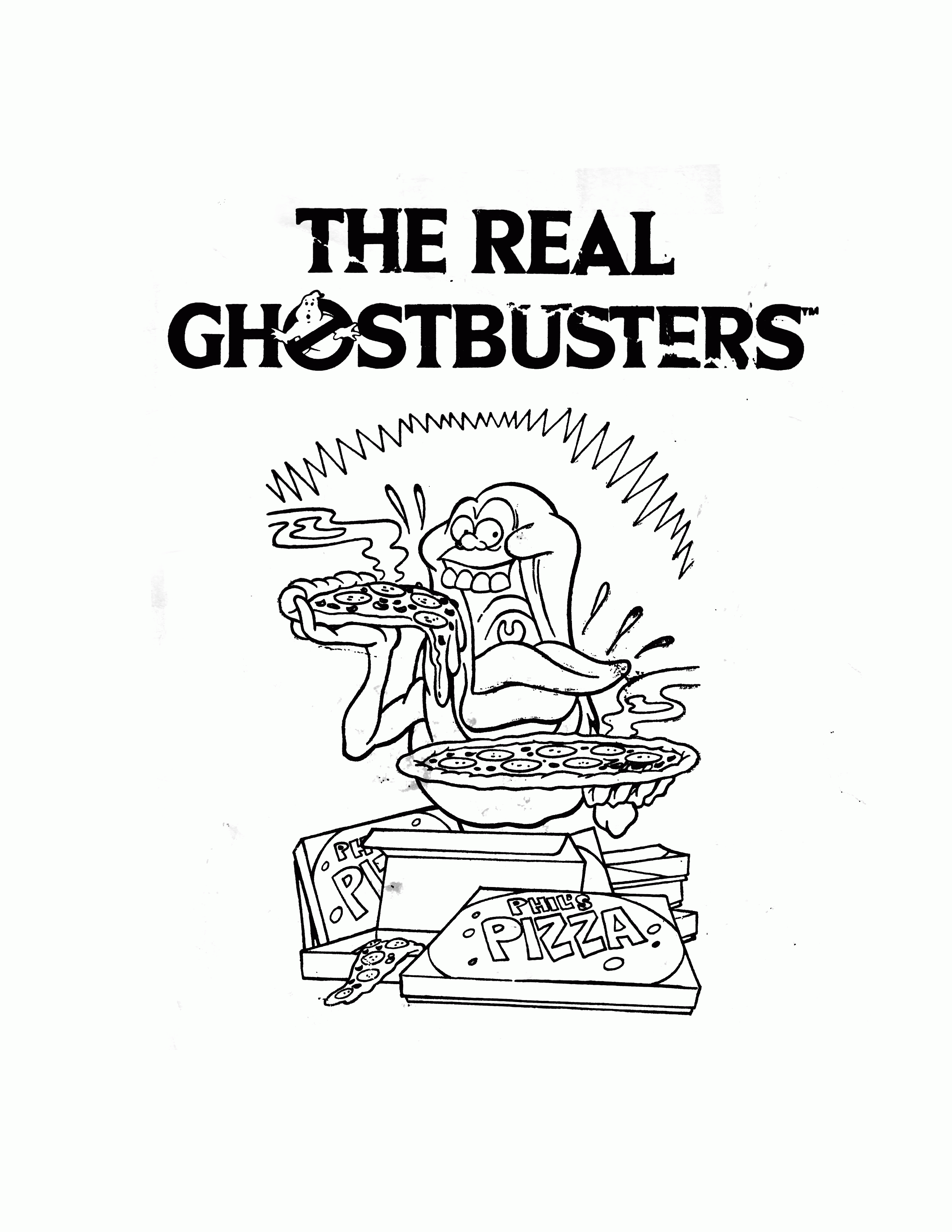 Printable Ghostbusters Coloring Pages Pdf - The Real Ghostbusters Coloring Pages