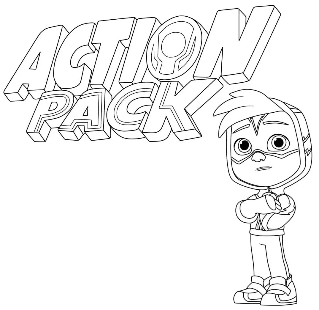 Action Pack Coloring Pages: Unleash Your Inner Superhero - Watts Action Pack Coloring Pages