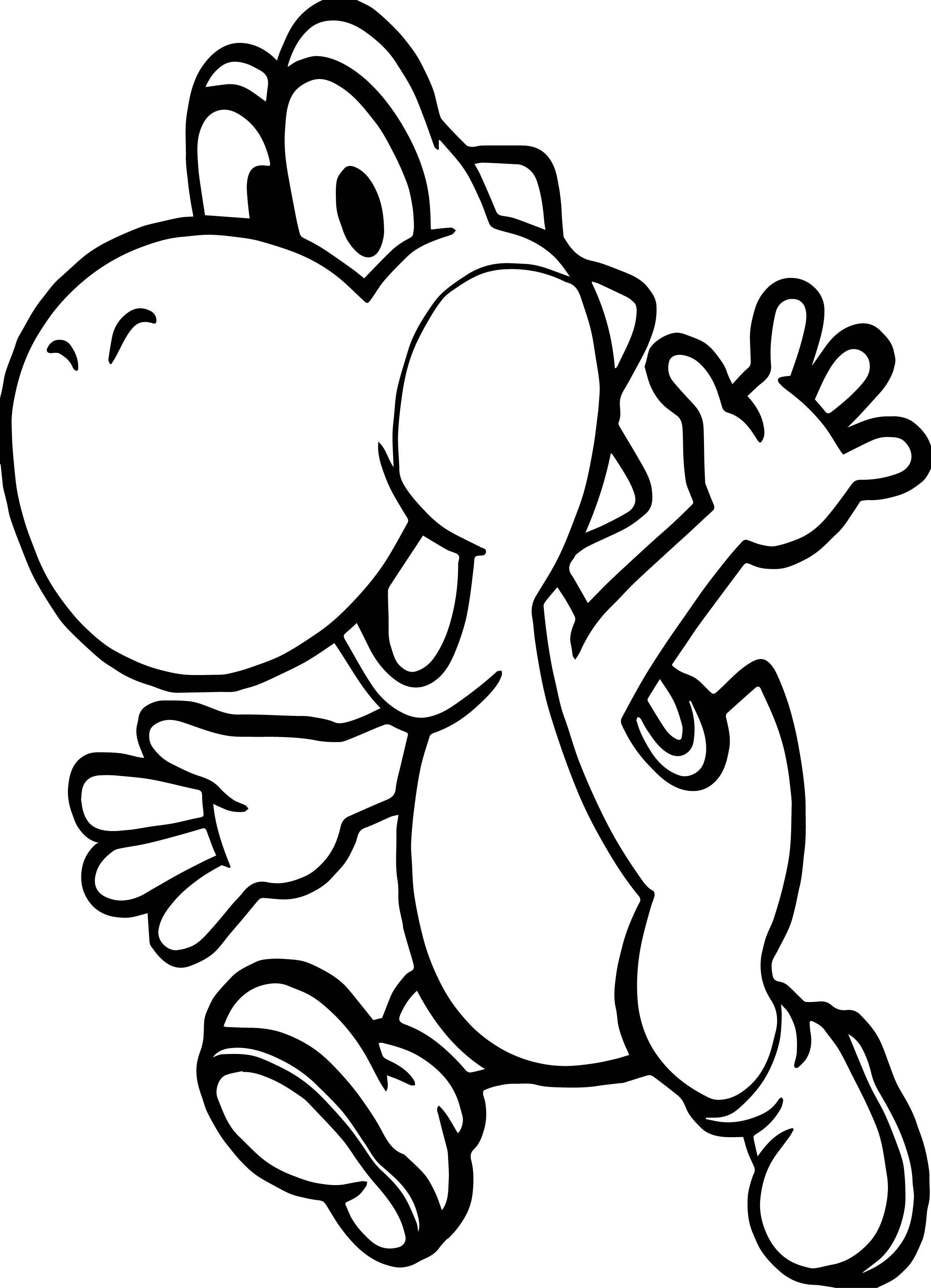 Yoshi Coloring Pages Pdf For Kids - Yoshi Coloring Pages