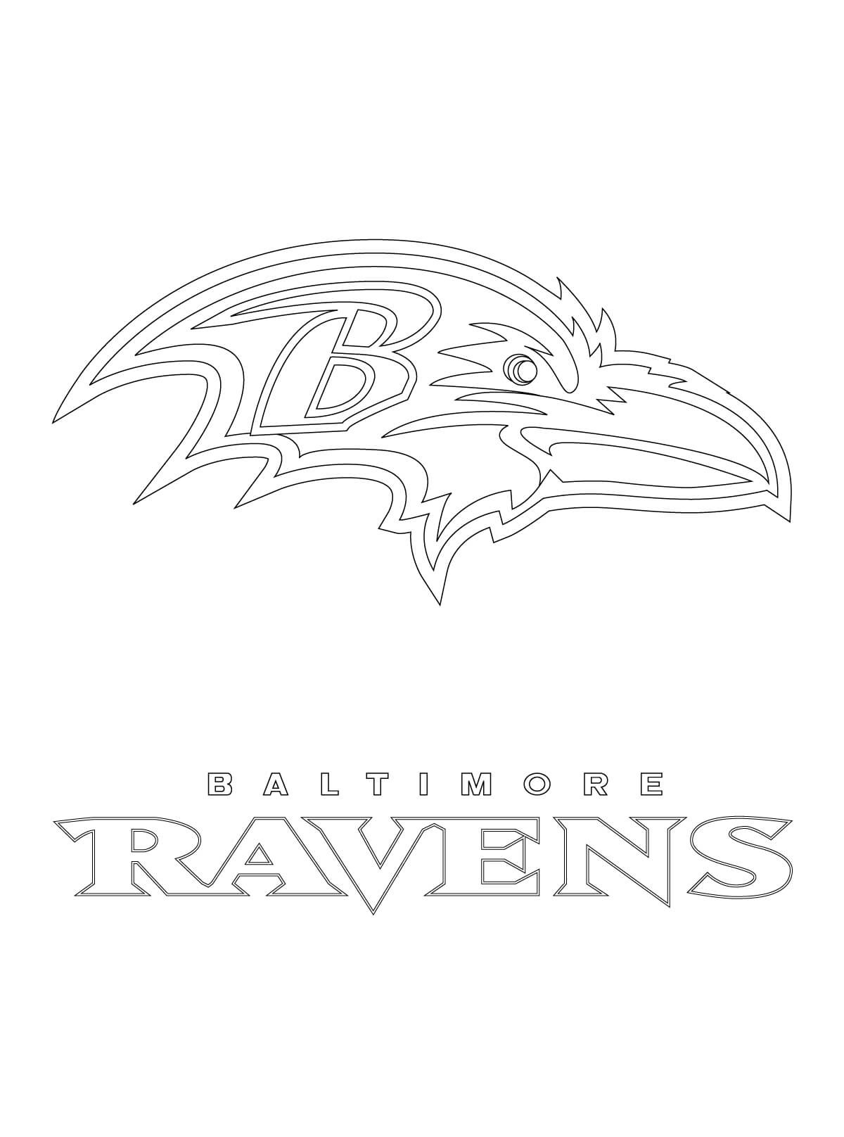 Printable Baltimore Ravens Coloring Pages Pdf - baltimore ravens coloring pages