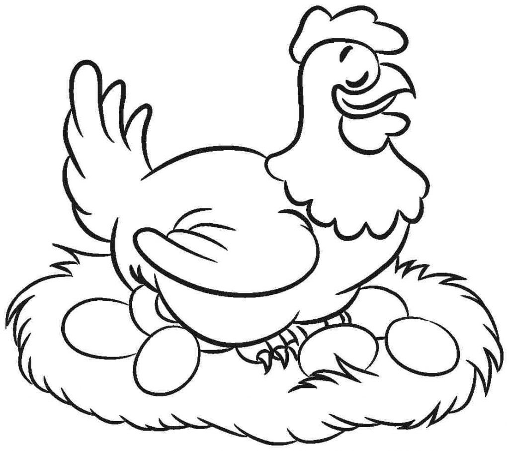 Printable Chicken Coloring Pages - chicken coloring pages to print