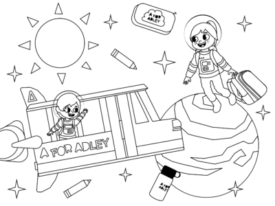 Free Printable Adley Coloring Pages - coloring pages Adley