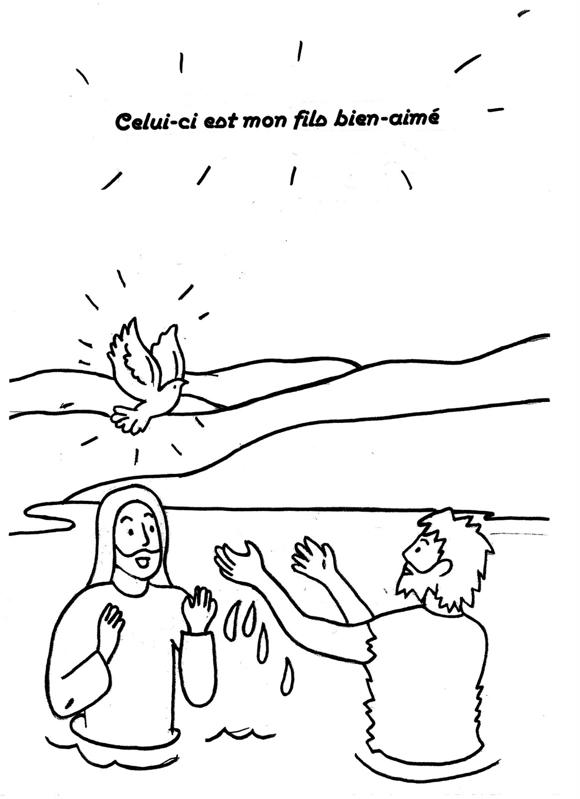 Baptism Coloring Pages Printable Pdf - coloring pages baptism