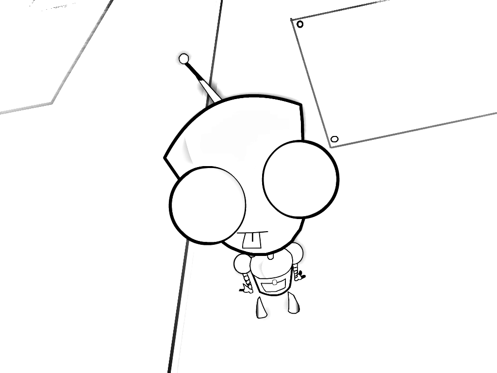 Printable GIR Coloring Pages Pdf - gir invader zim coloring pages