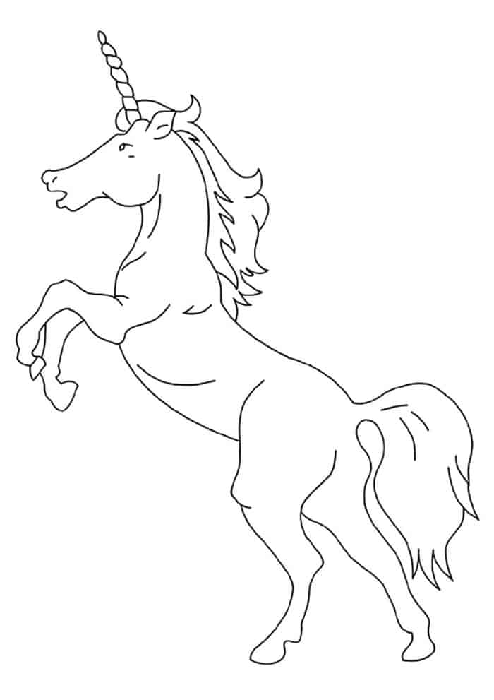 American Unicorn Coloring Pages