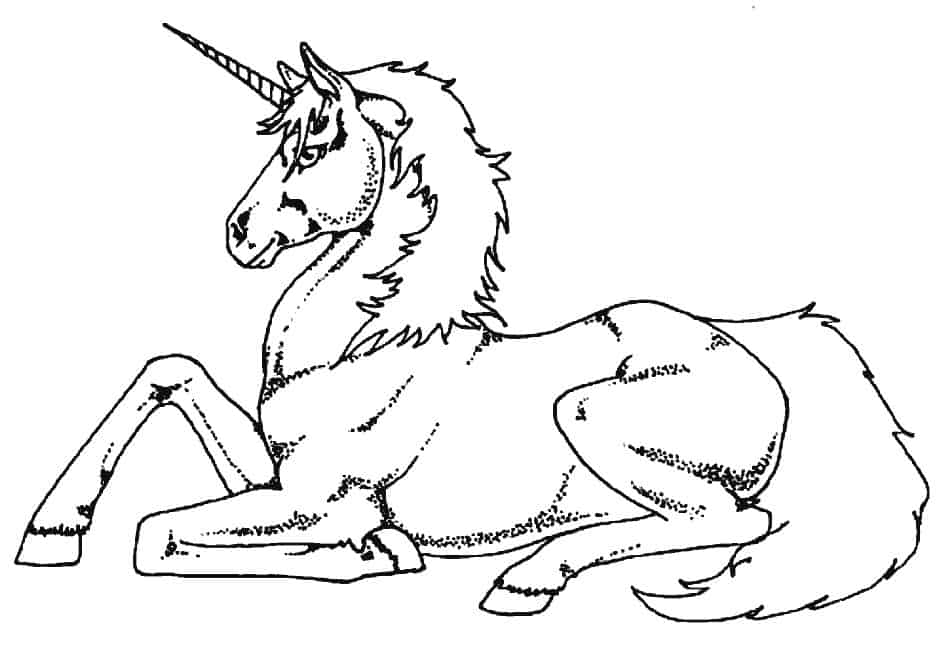 Angry Unicorn Coloring Pages For Kids Printable