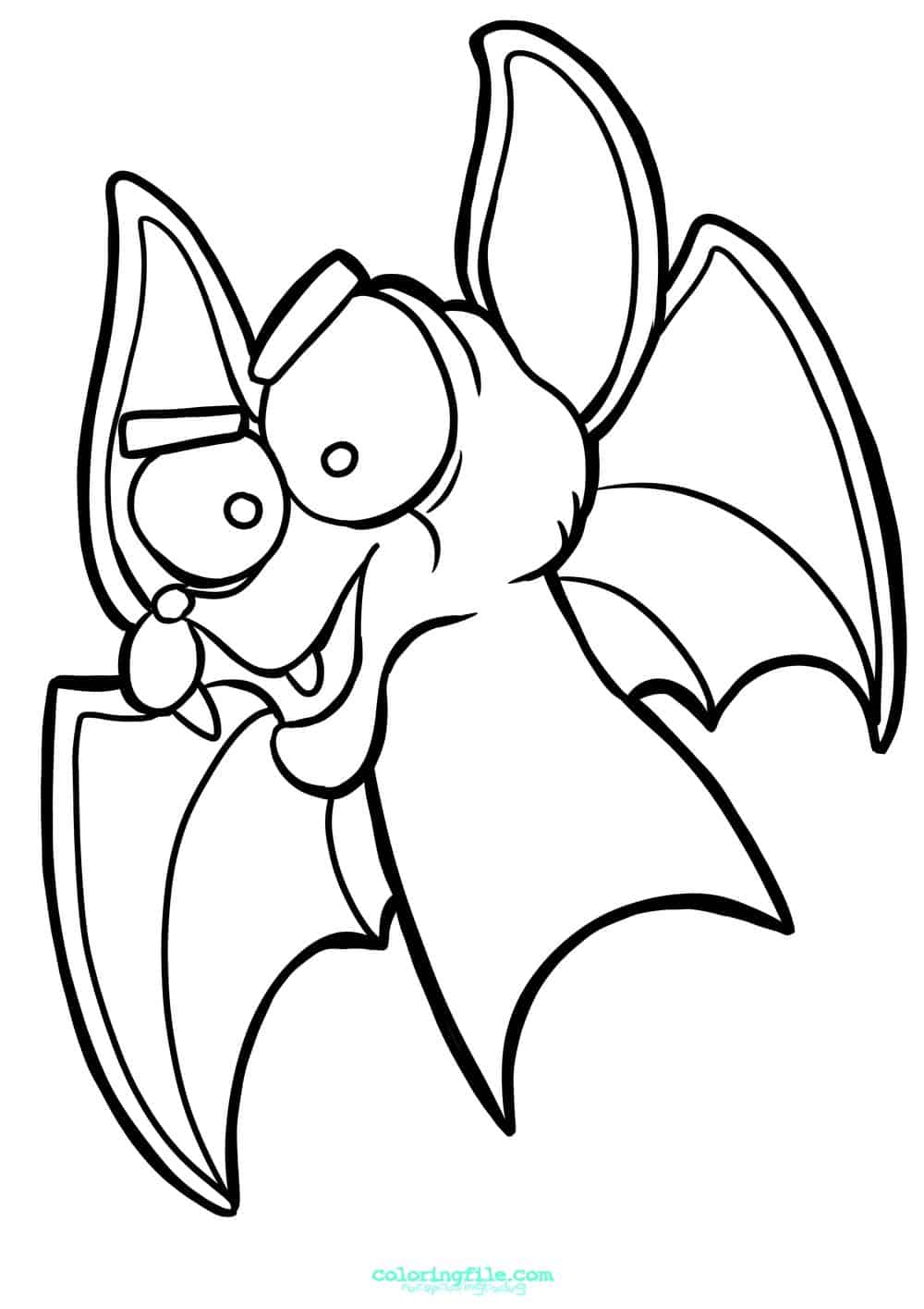 Cool halloween bat coloring pages