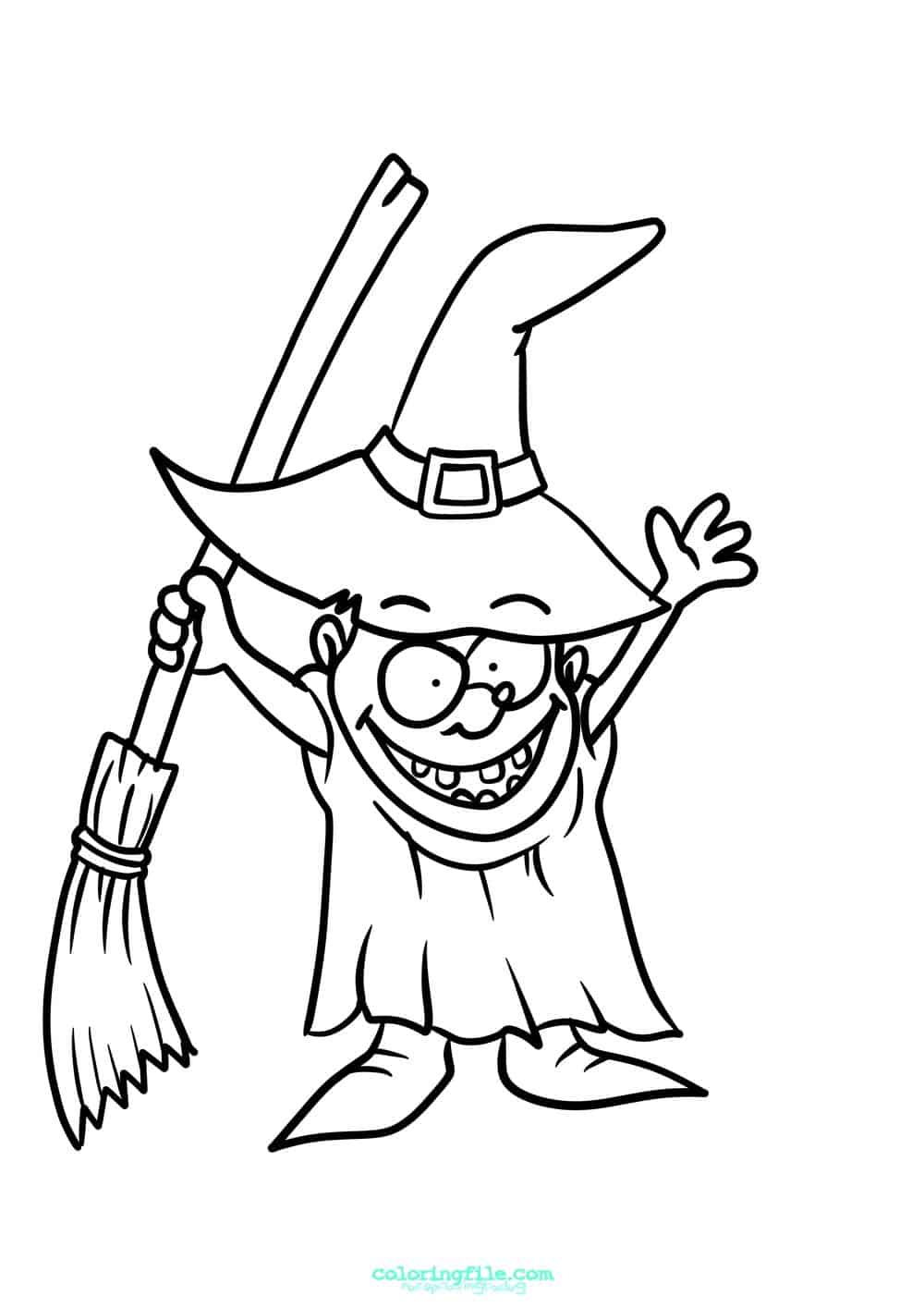 Funny halloween coloring pages