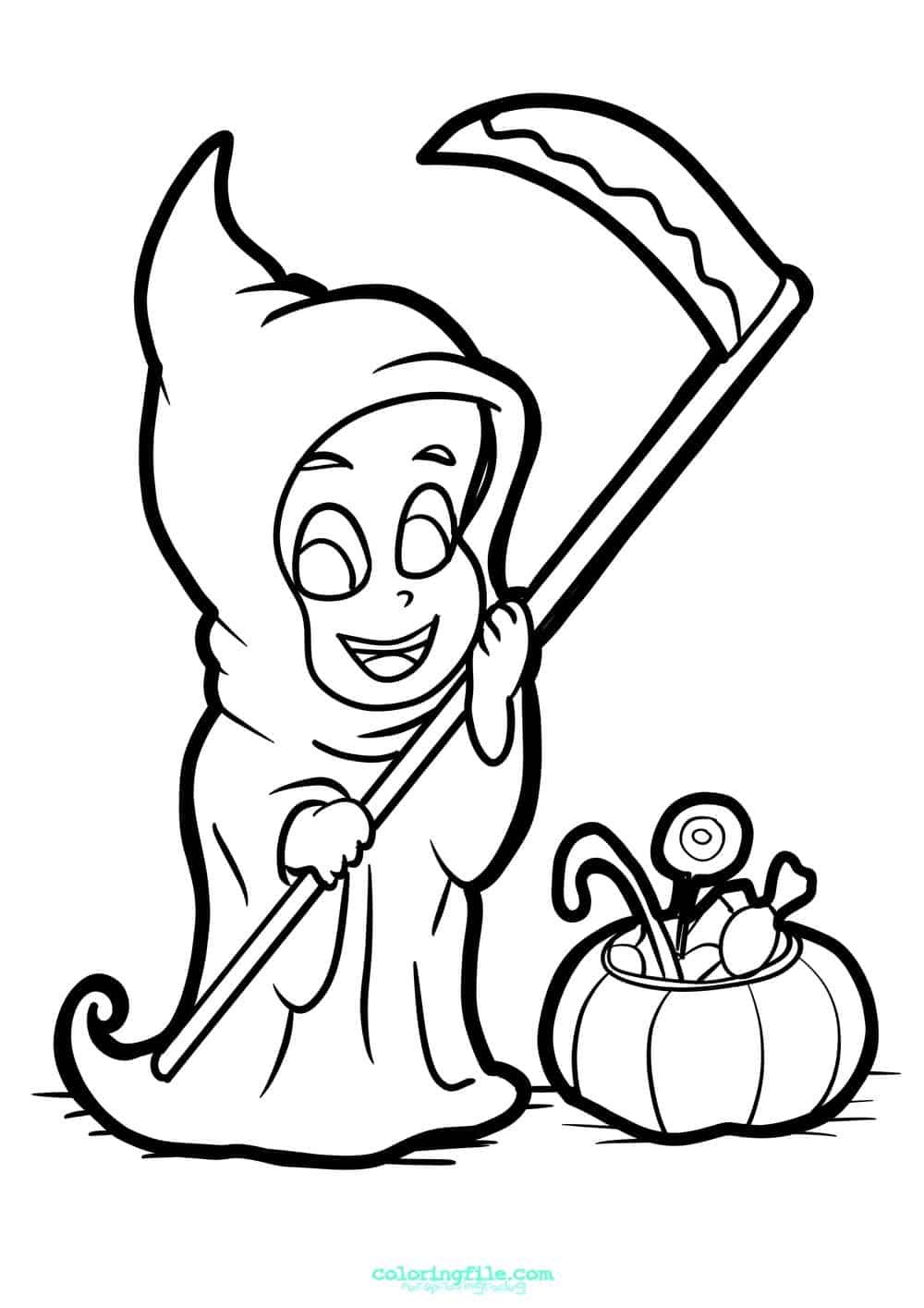 Halloween coloring pages for kid