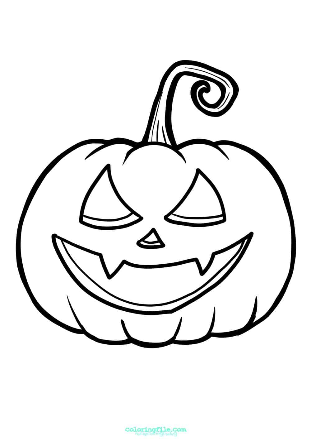 Halloween pumpkin vampire coloring pages