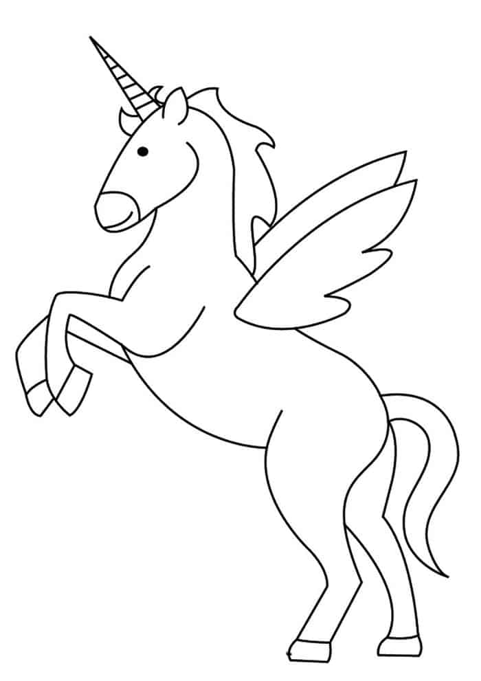 Japanese Unicorn Coloring Pages