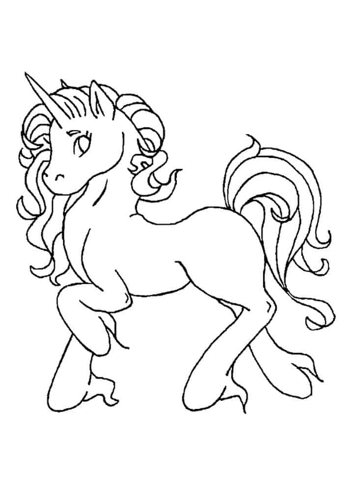 Jewel Unicorn Coloring Pages