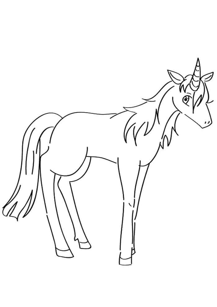 Ruva Unicorn Coloring Pages