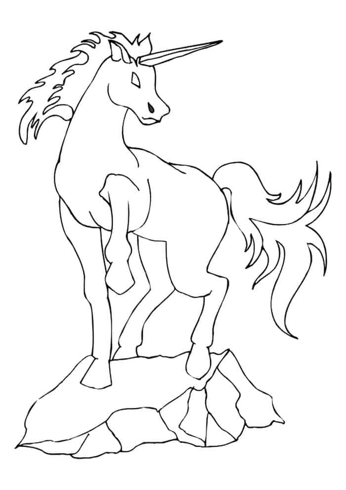 Shadhavar Unicorn Coloring Pages