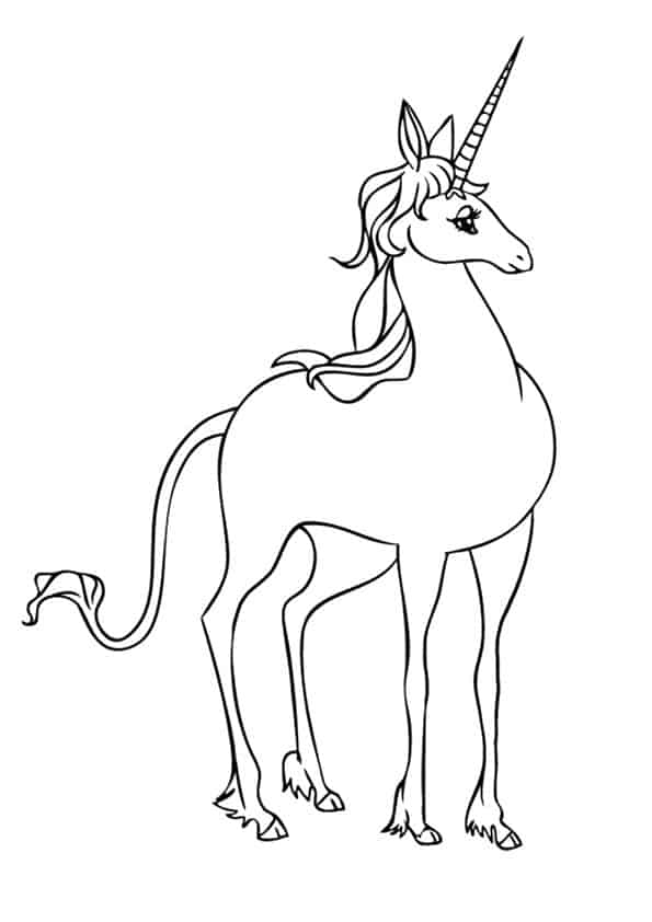 Unicorn From Daniels Dream Coloring Pages