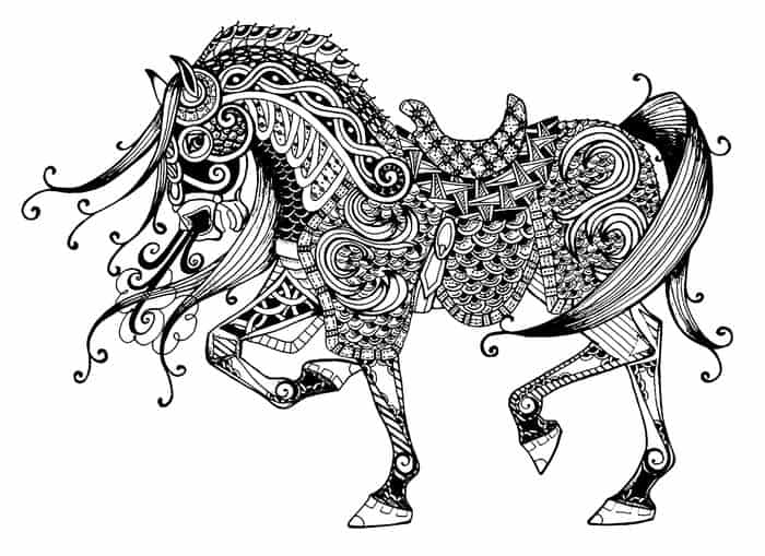 Adult Horse Coloring Pages