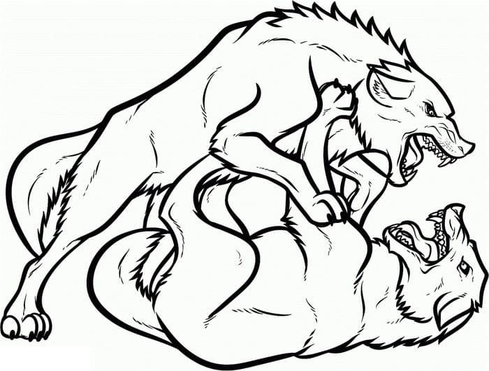 Alpha And Omega Wolf Coloring Pages