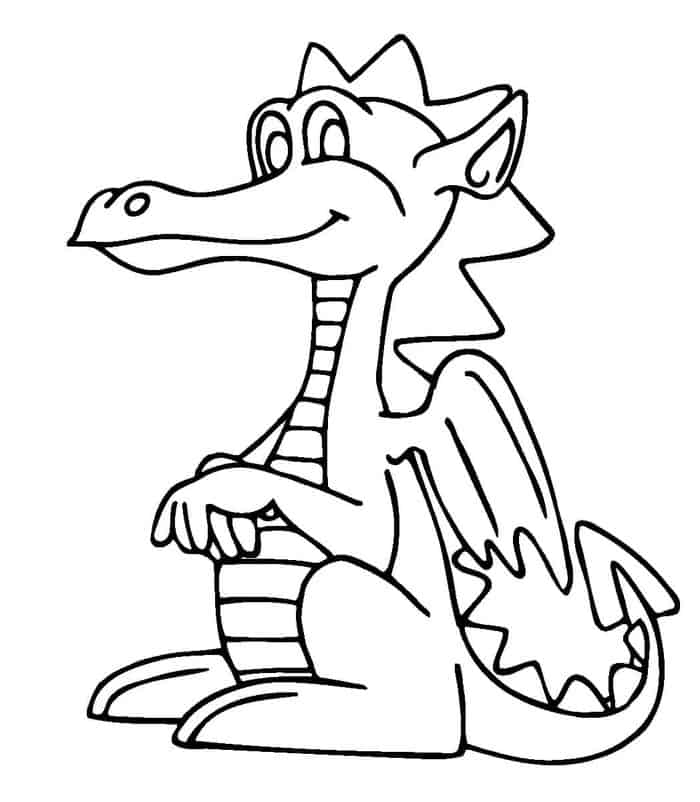 Anime Dragon Coloring Pages