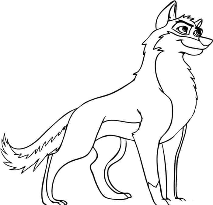 Anime Wolf Girl Coloring Pages