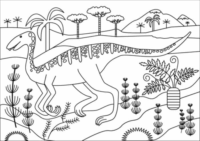 Archaeornithomimus Dinosaur Coloring Pages Printable