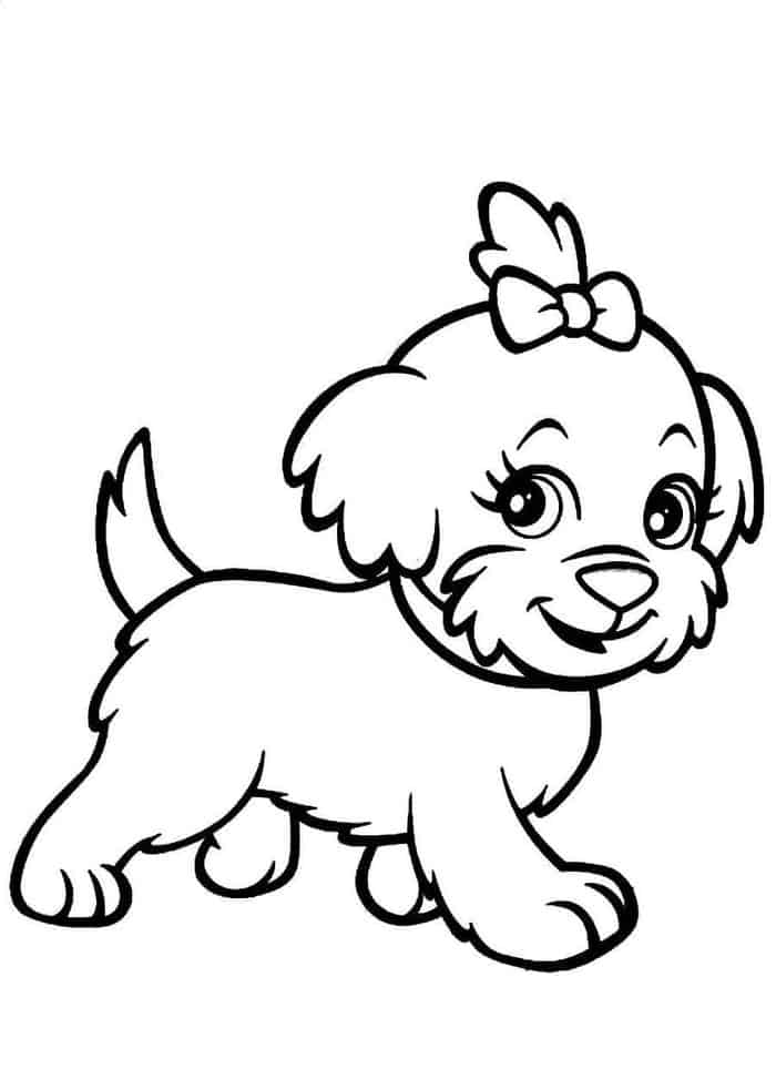 Baby Dog Coloring Pages